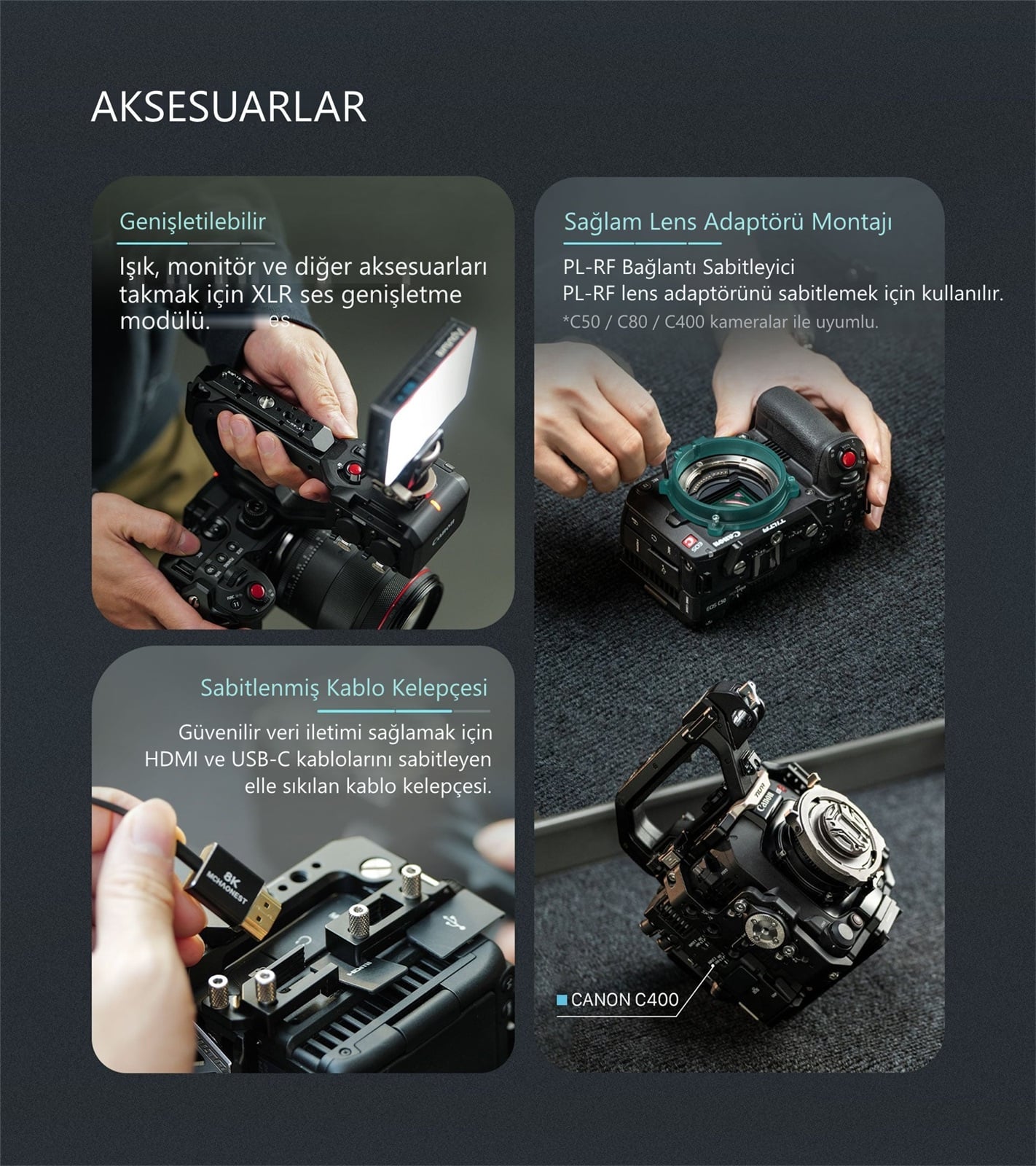 Tilta Canon C50 Kamera Kafesi Temel Kit