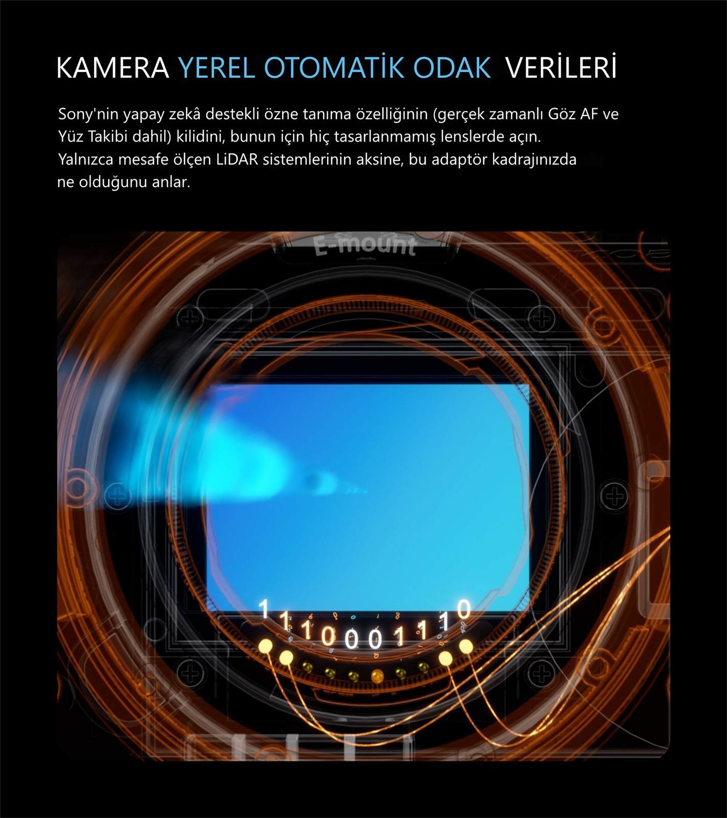 Tilta Nucleus Otomatik Odak Adaptörü (E - PL) Çift Nano II Motor Kiti
