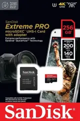 SanDisk Extreme Pro microSDXC UHS-I Card - 256 GB