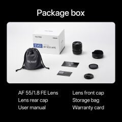 Viltrox AF 55mm F1.8 EVO Tam Kare Lens Sony E-Mount